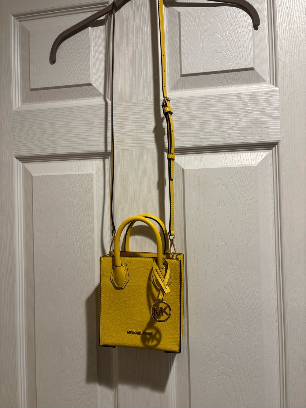 NWT- Michael Kors Yellow Mini Crossbody Tote